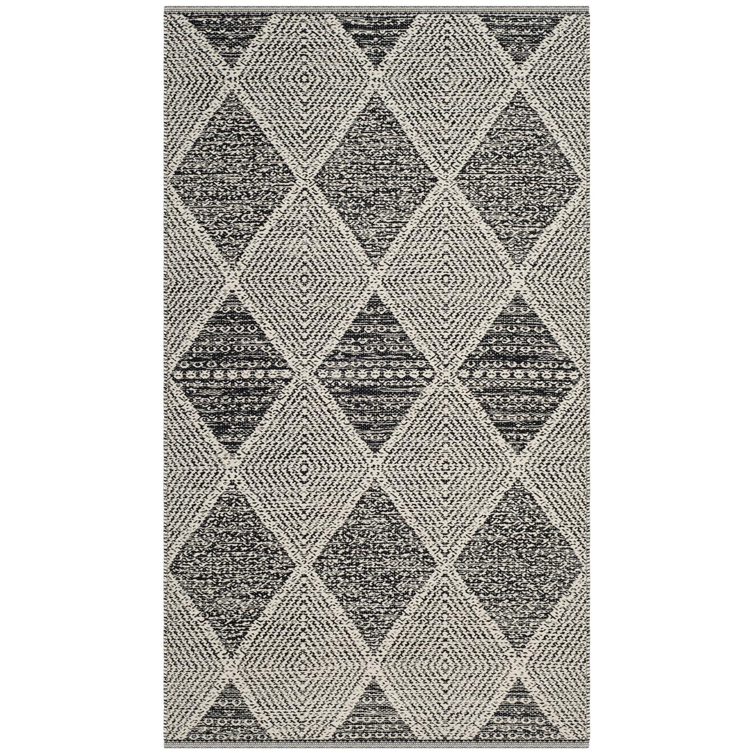 Montauk MTK822 Hand Woven Indoor Accent Rug - Black - 3'x5' - Safavieh.