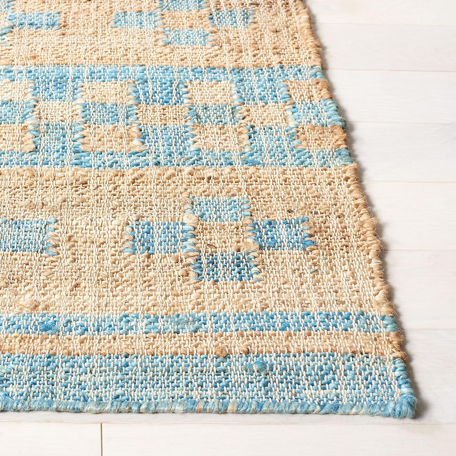 Kilim KLM757 Hand Woven Area Rug - Blue/Natural - 3'x5' - Safavieh.