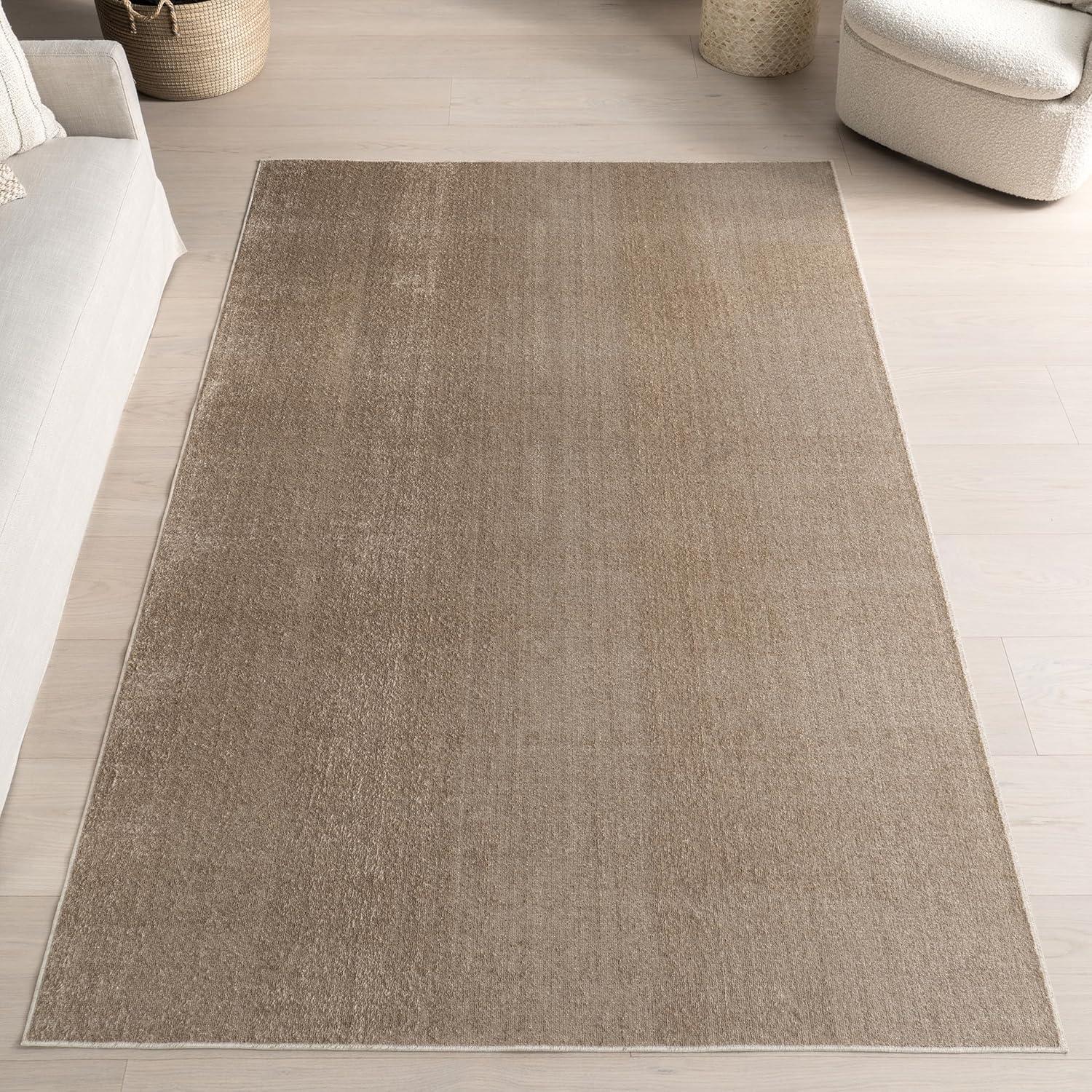 Nuloom Alena Solid Machine Washable Indoor Area Rug