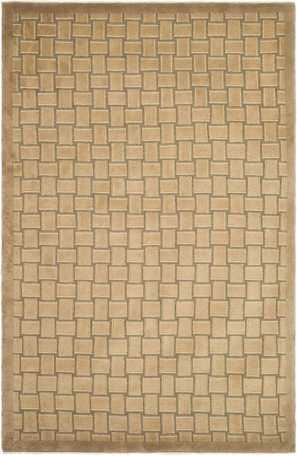SAFAVIEH Manhattan MAN522B Handmade Black / Grey Rug