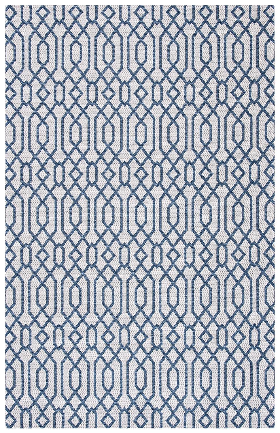 Augustine AGT421 Power Loomed Area Rug - Navy/Light Grey - 8'x10' - Safavieh.