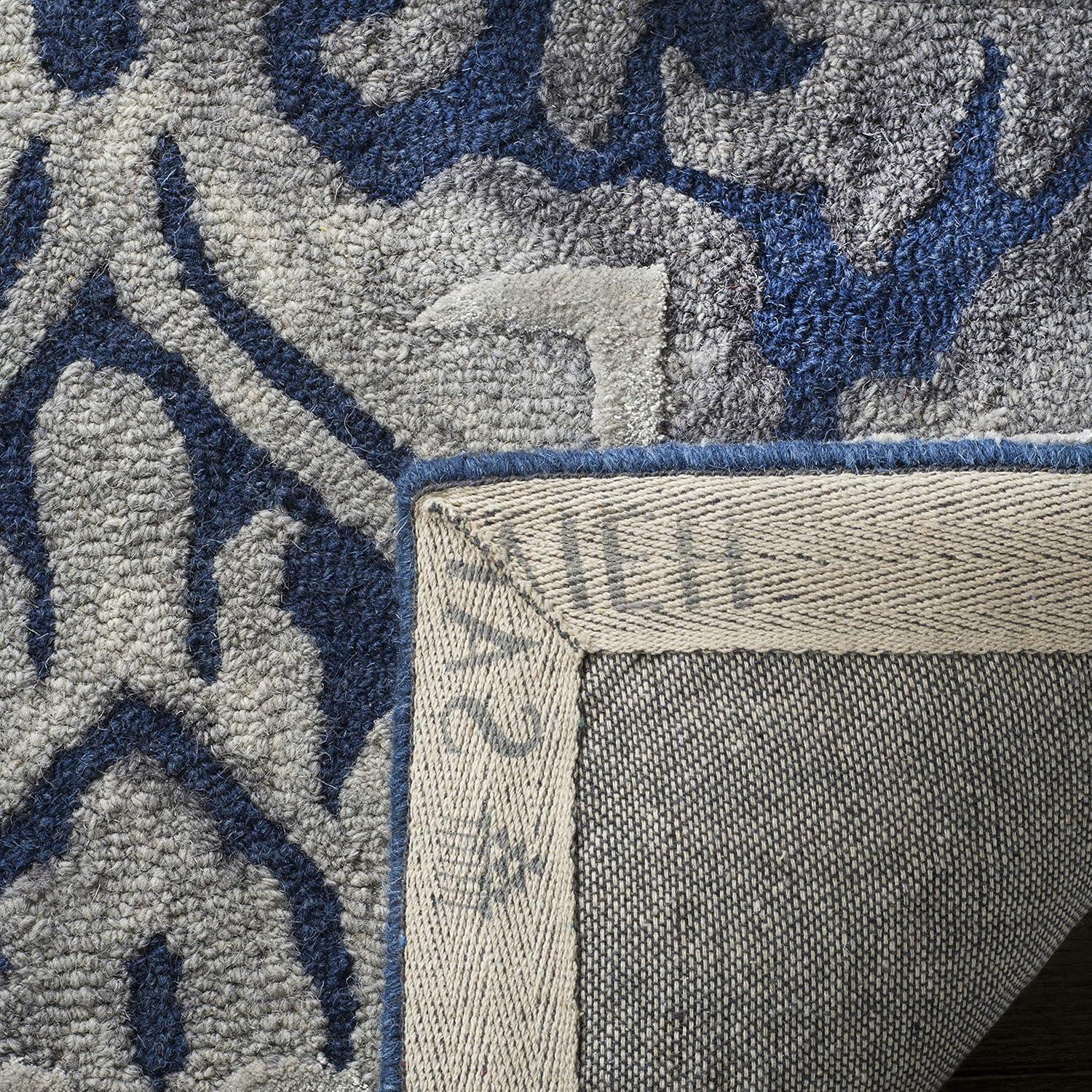 Dip Dye DDY511 Hand Tufted Area Rug - Navy/Grey - 8'x10' - Safavieh.