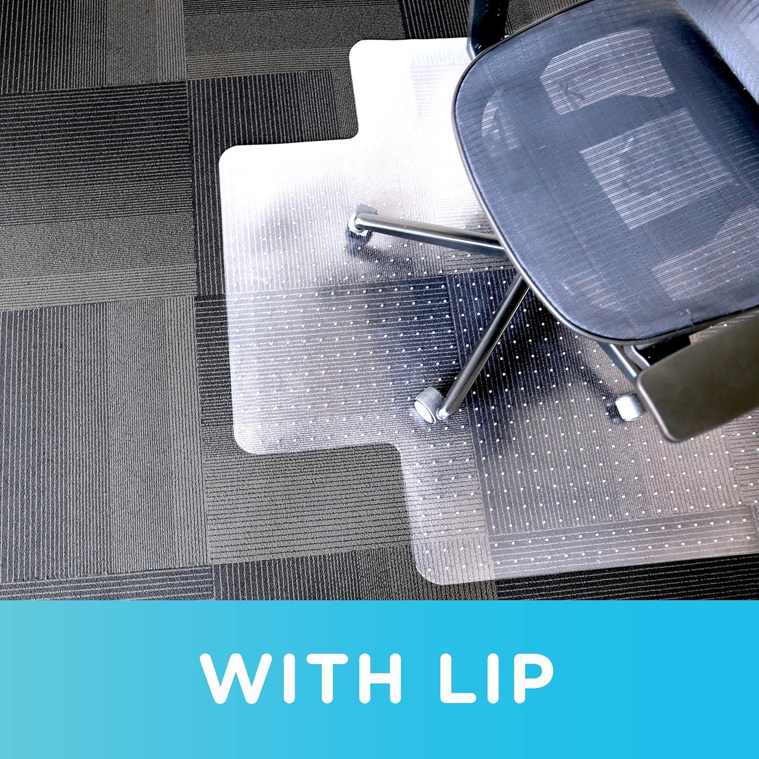 Dimex Office Chair Mat for Low Pile Carpet with Lip 36" x 48"