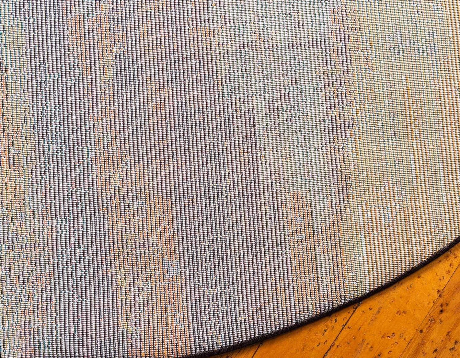 Unique Loom 8' 0 x 8' 0 Jardin Lilly Multi Area Rug