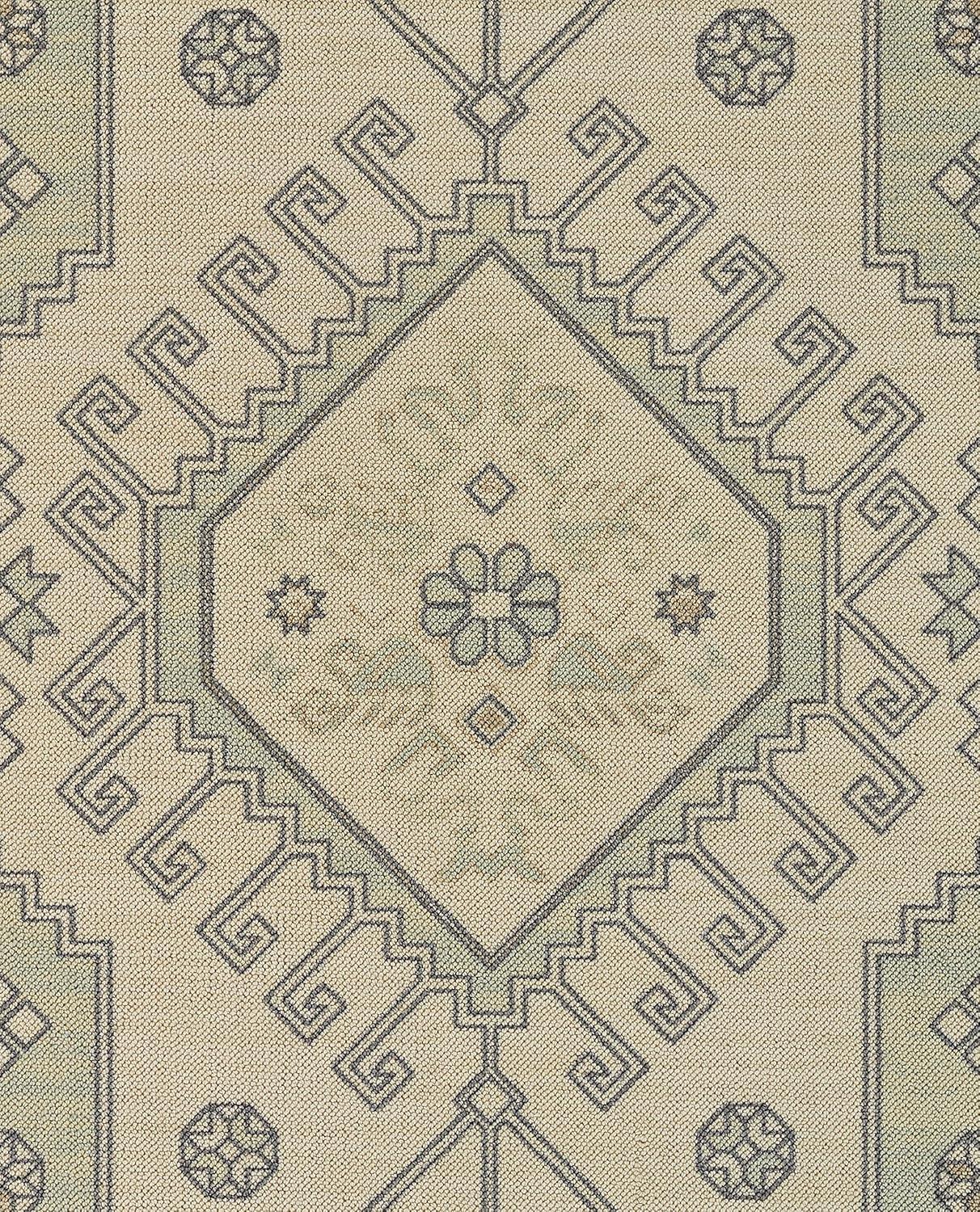 Momeni Anatolia Sylm Medallion Machine Loomed Rug Sage Green