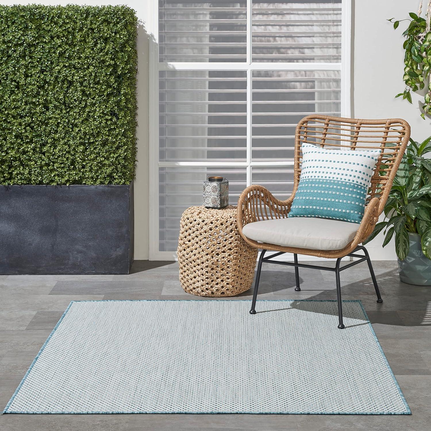 Nourison Courtyard Modern Easy Care Outdoor Rug