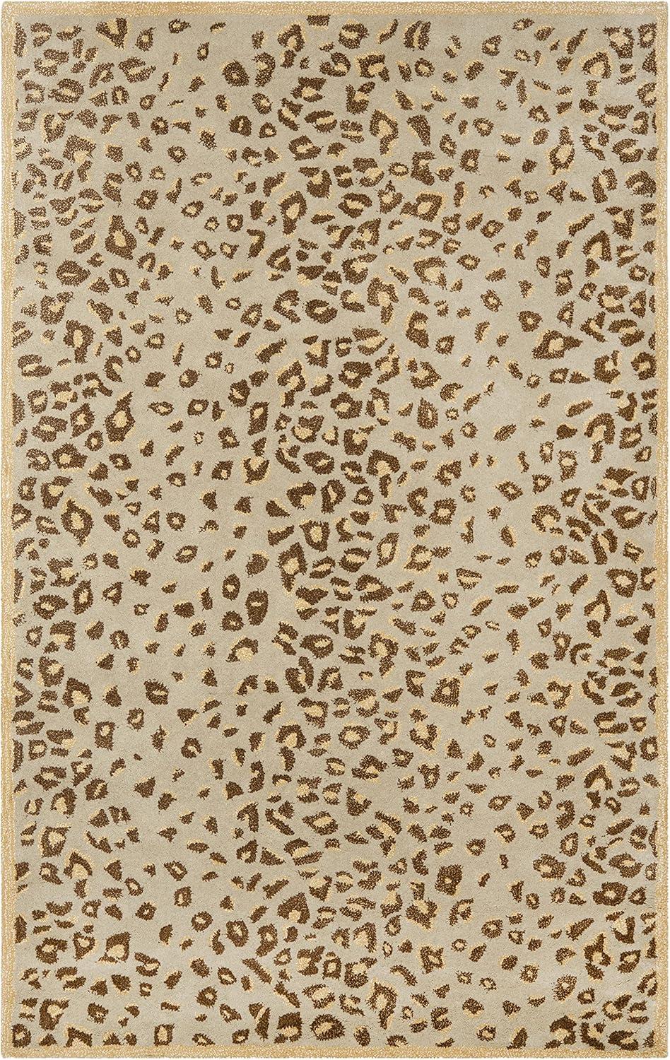 SAFAVIEH Martha Stewart Kalahari Spotted Area Rug, Horizon Sandbeige, 5' x 8'