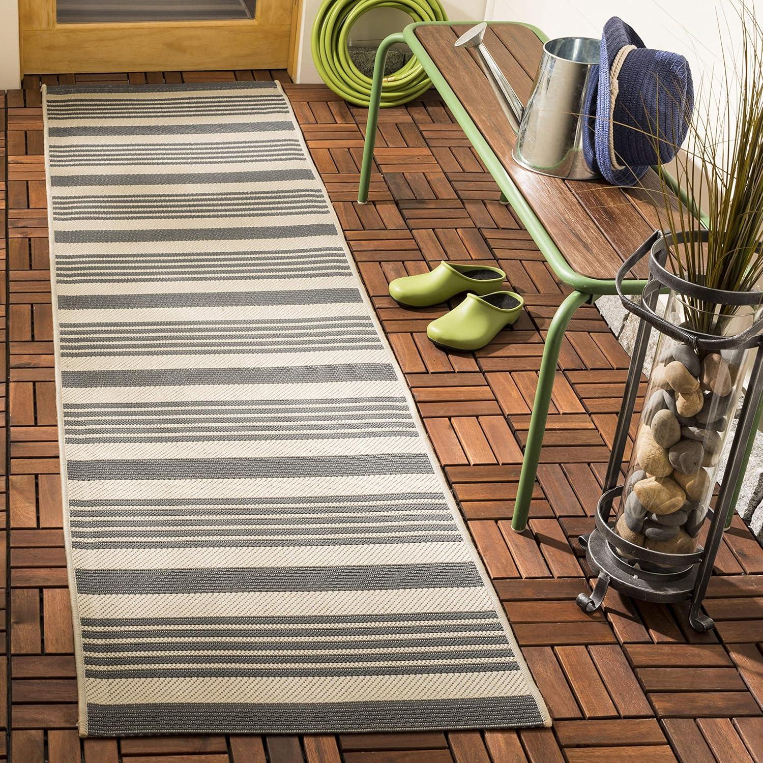 Pontianak Performance Striped Rug