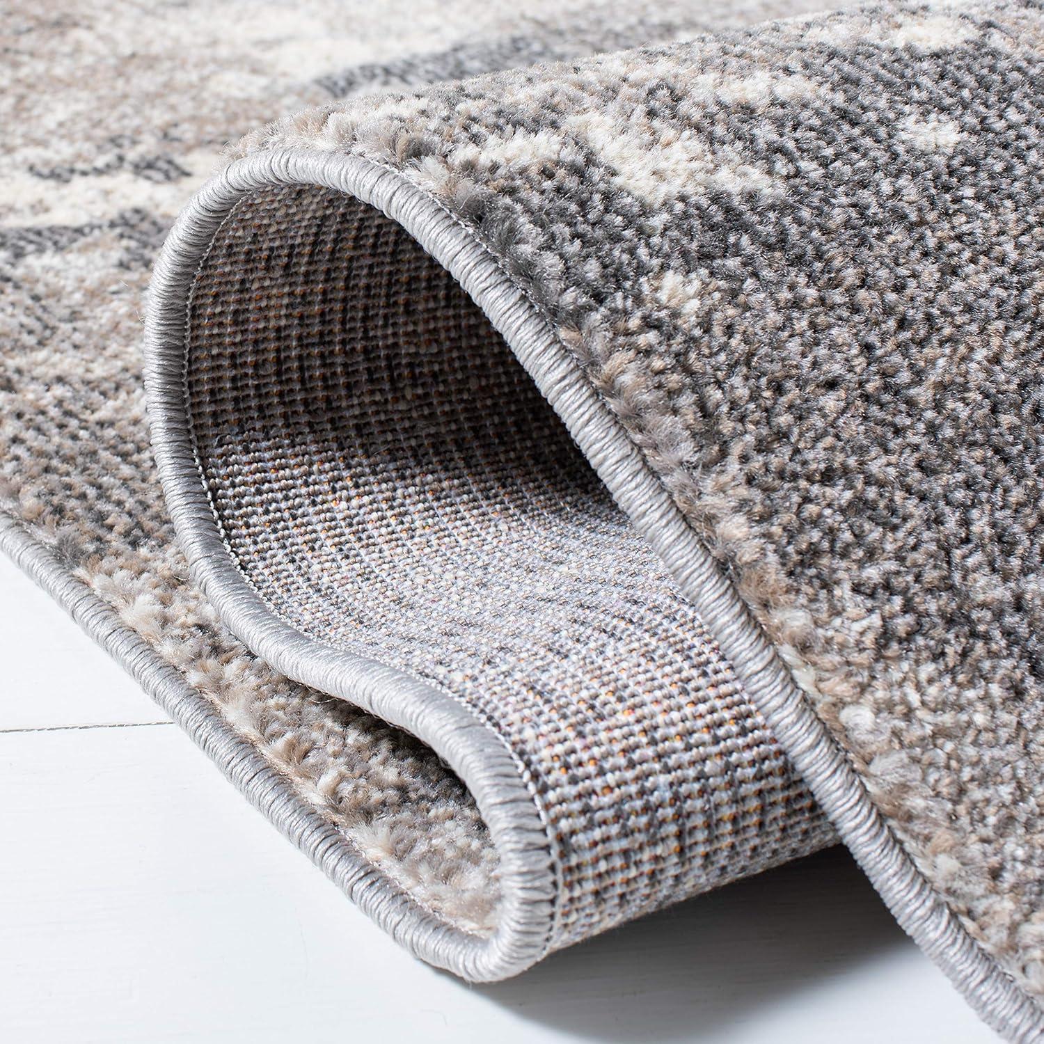 Madison MAD440 Power Loomed Indoor Area Rug - Beige/Grey - 5'3"x7'6" - Safavieh