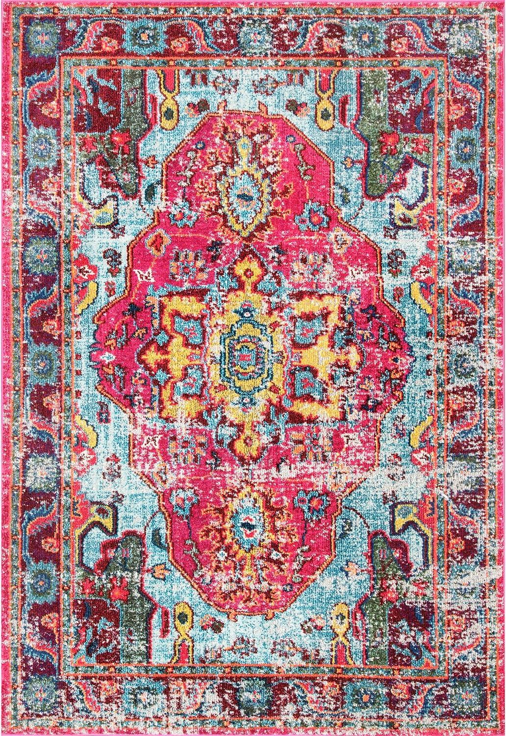 Corbett Vintage Bohemian Medallion 3x5 Multi Area Rug