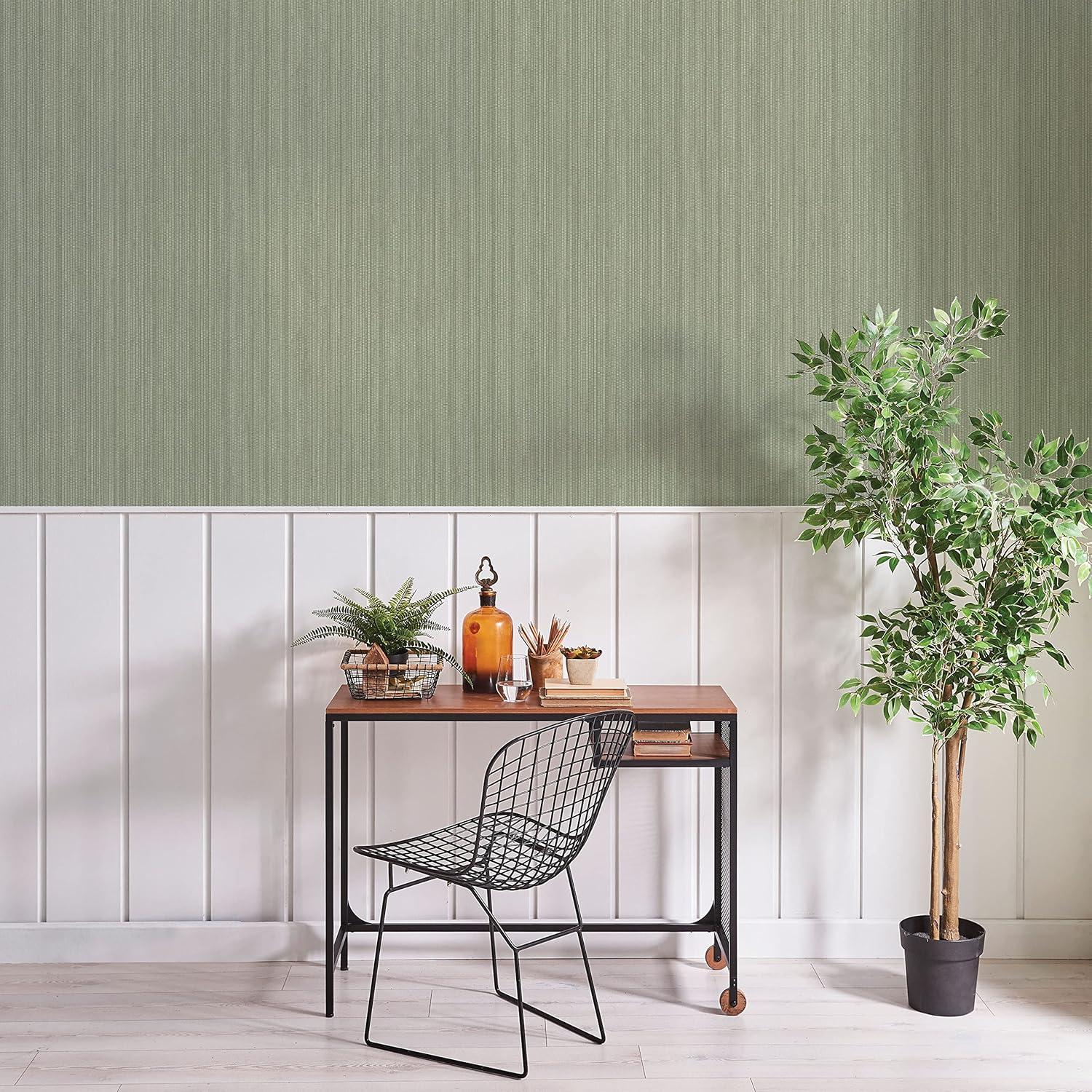 Tempaper Grasscloth Peel and Stick Wallpaper