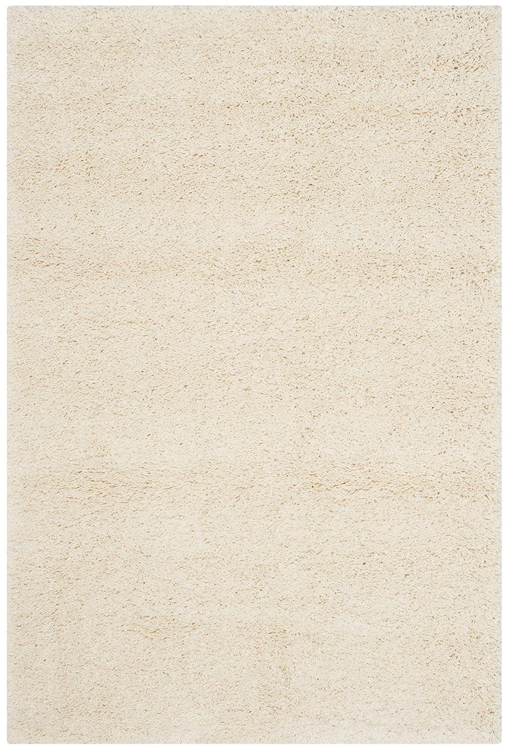 California Shag SG151 Power Loomed Indoor Accent Rug - Ivory - 3'x5' - Safavieh