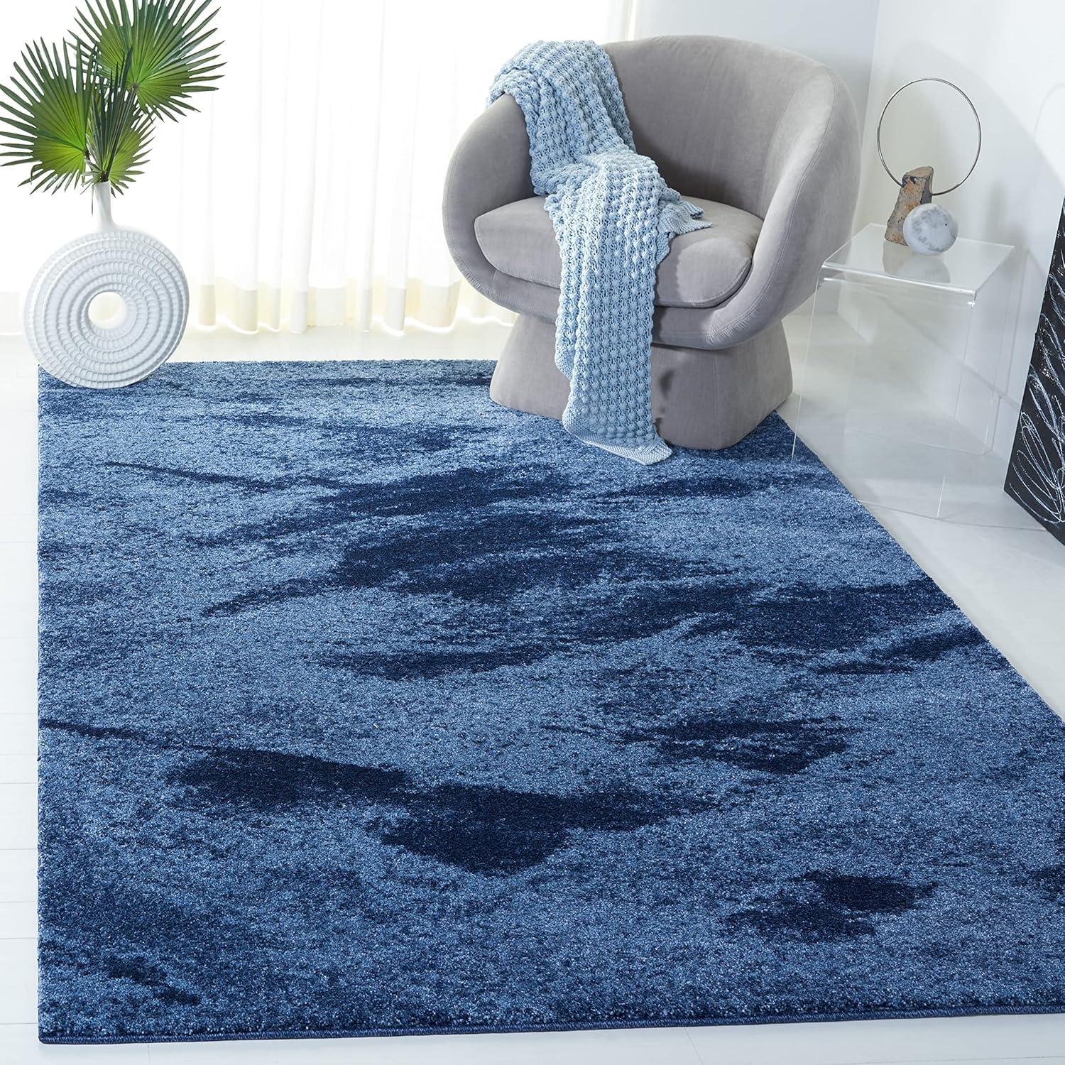 Retro RET2891 Power Loomed Indoor Area Rug - Light Blue/Blue - 5'3"x8' - Safavieh.