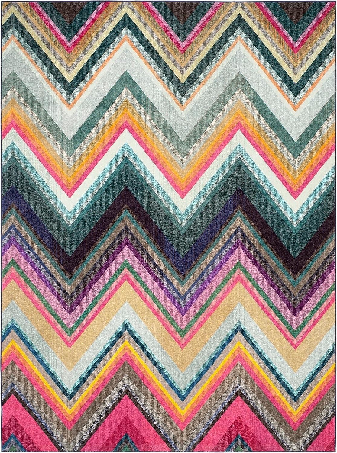 SAFAVIEH Monaco Breana Chevron Area Rug, Multi, 9' x 12'