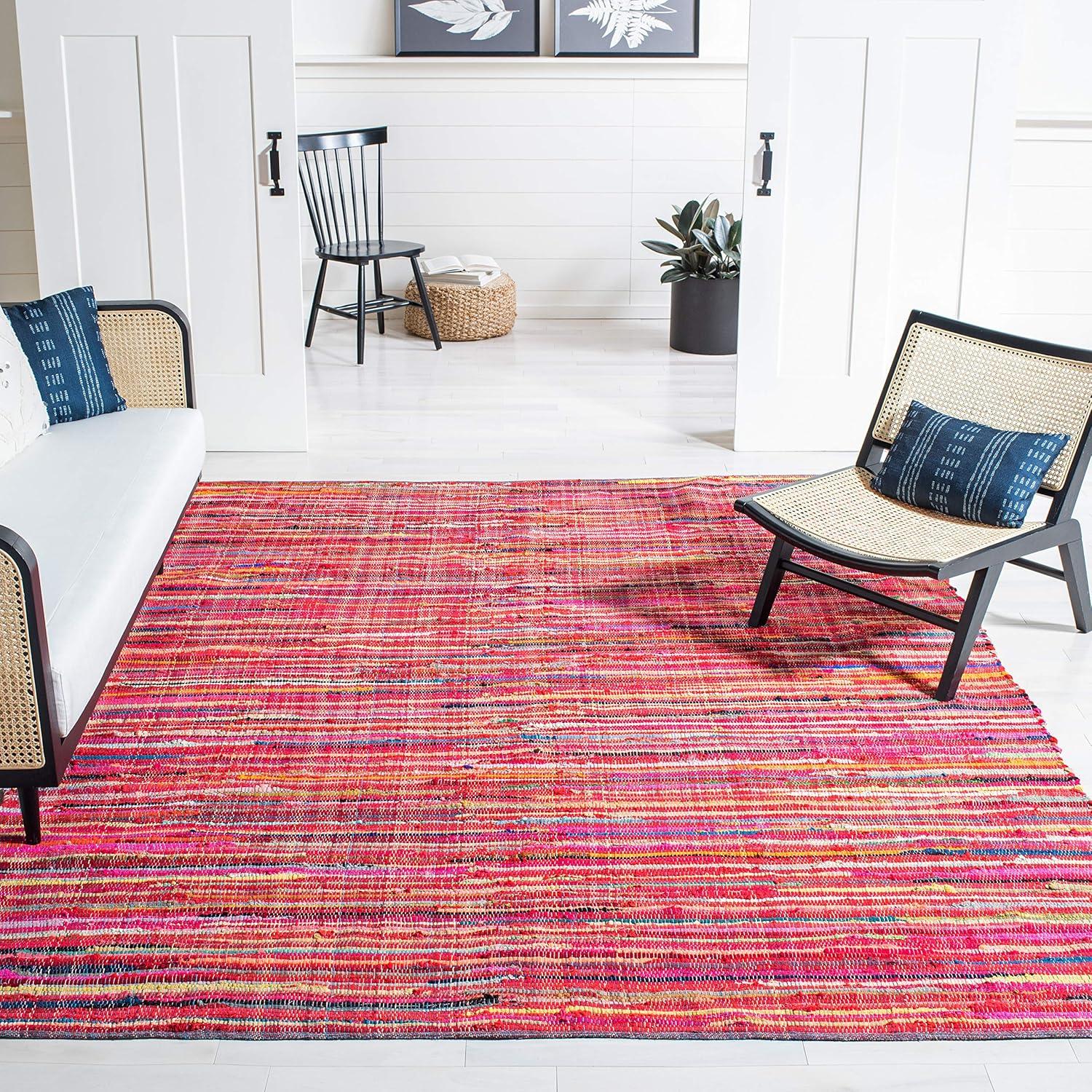 Rag Area Rug RAR240 Hand Woven Area Rug  - Safavieh