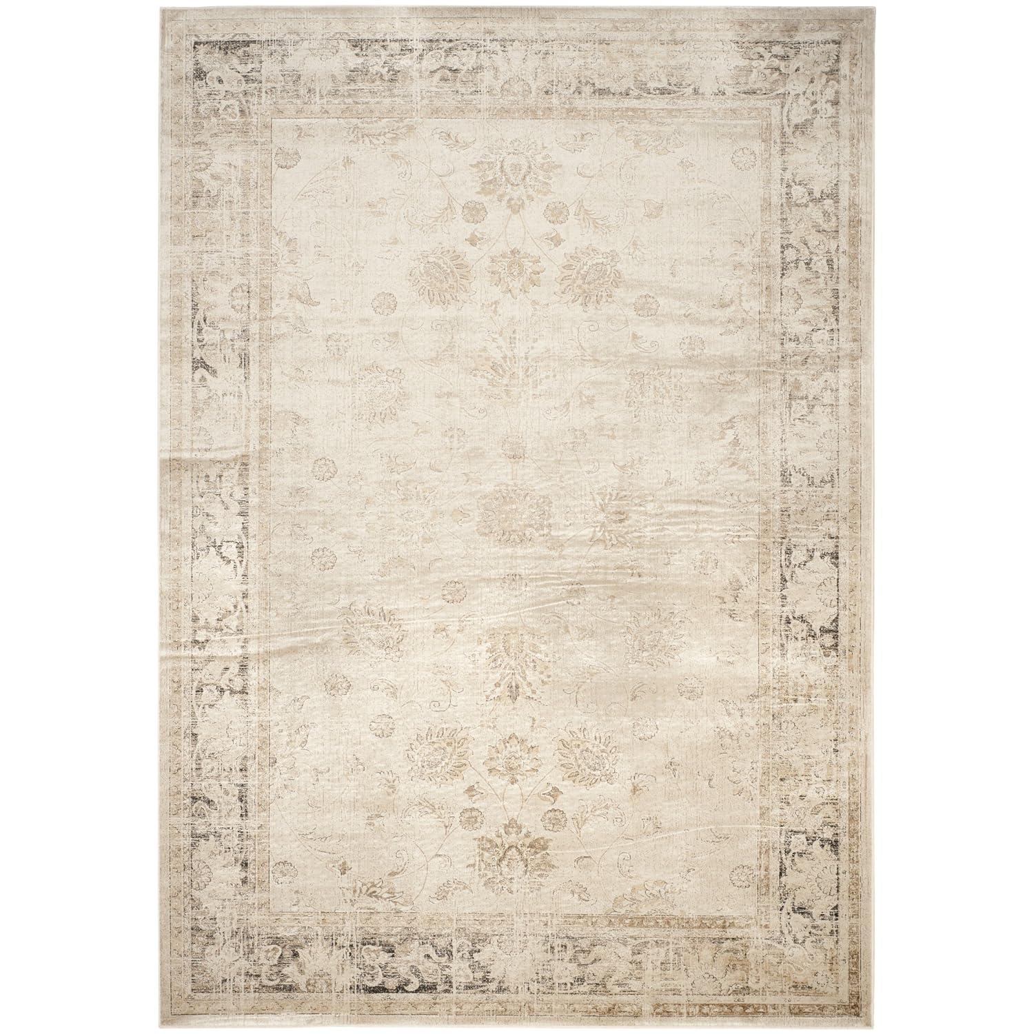 Vintage Stone 8 ft. x 10 ft. Distressed Border Area Rug