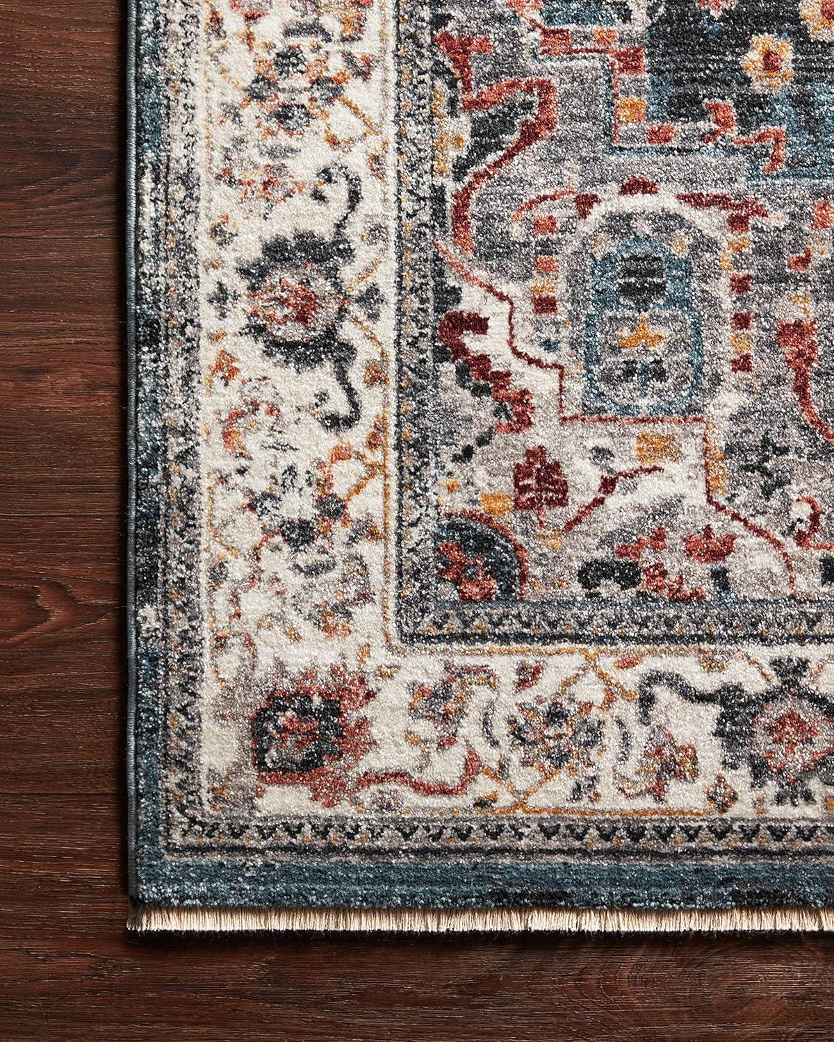 Loloi II Samra SAM-04 Slate / Multi Oriental Area Rug 2'-3" x 3'-10"