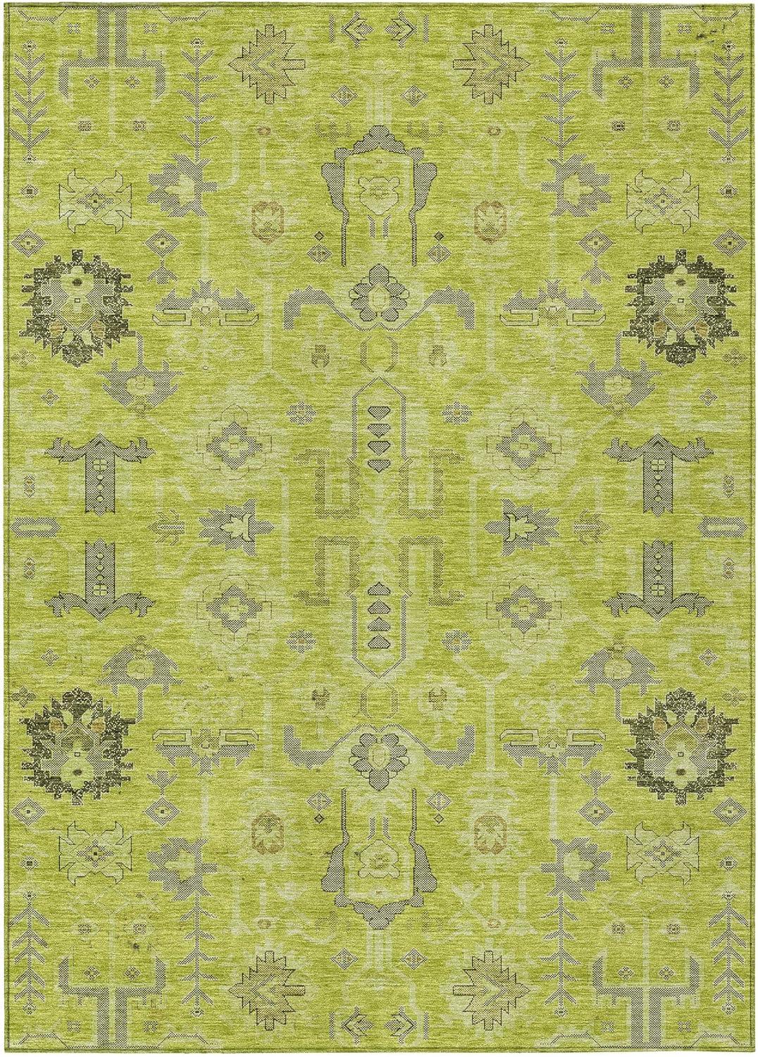 Addison Rugs Chantille ACN697 Aloe 10' x 14' Indoor Outdoor Area Rug, Easy Clean, Machine Washable, Non Shedding, Bedroom, Entry, Living Room, Dining Room, Kitchen, Patio Rug