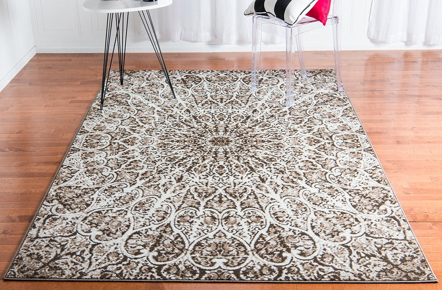 Unique Loom Sofia Grace Geometric Indoor Woven Area Rug