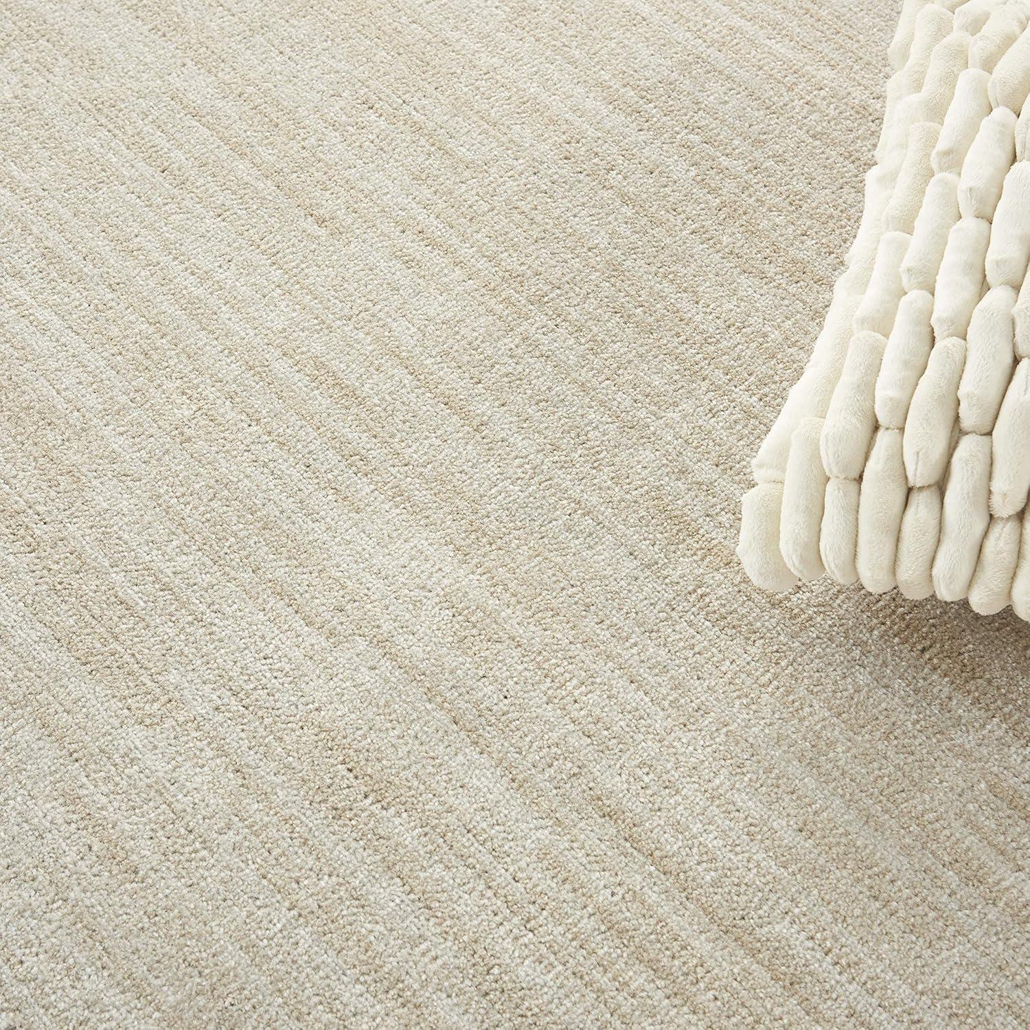 Nourison Essentials Easy Care Indoor Outdoor Area Rug - Ivory Beige 10' x Round