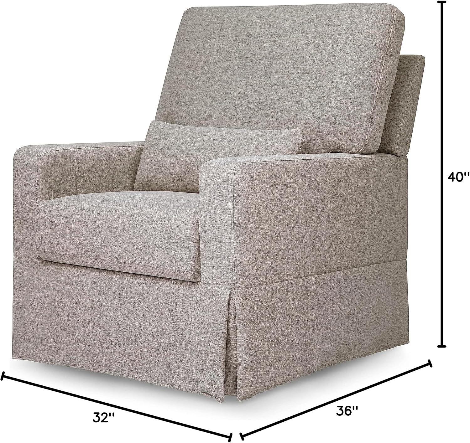 Crawford Upholstered Swivel Glider
