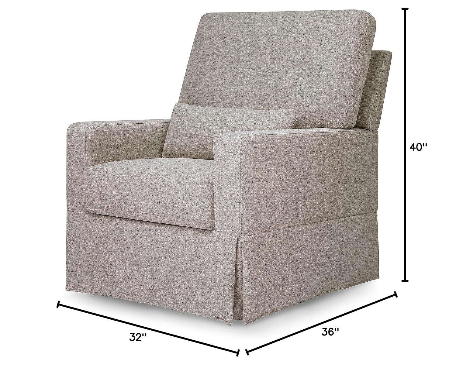 Crawford Upholstered Swivel Glider