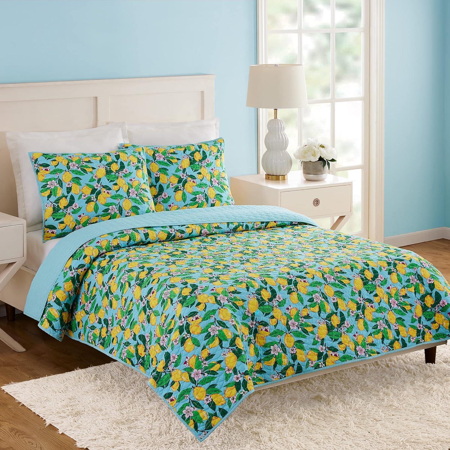 Vera Bradley When Life Gives You Lemons 3 Piece Quilt Set