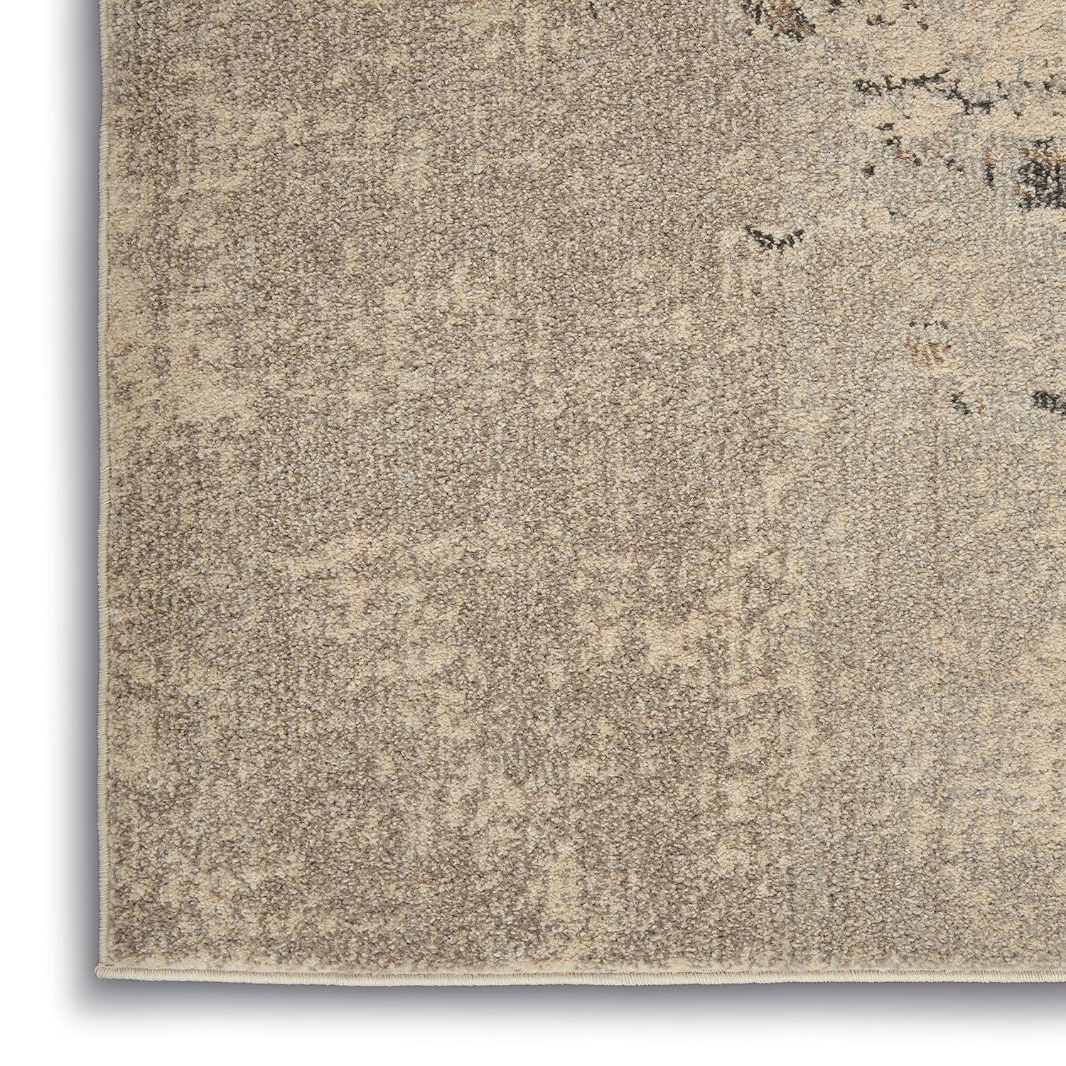 Nourison Celestial CES02 Indoor only Area Rug - Ivory/Grey 10' x 14'