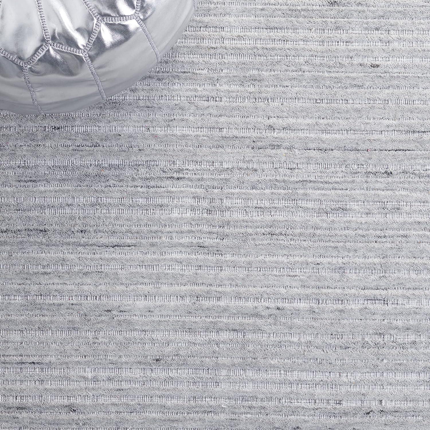 SAFAVIEH Elements Albina Striped Polyester Area Rug, Grey, 8' x 10'