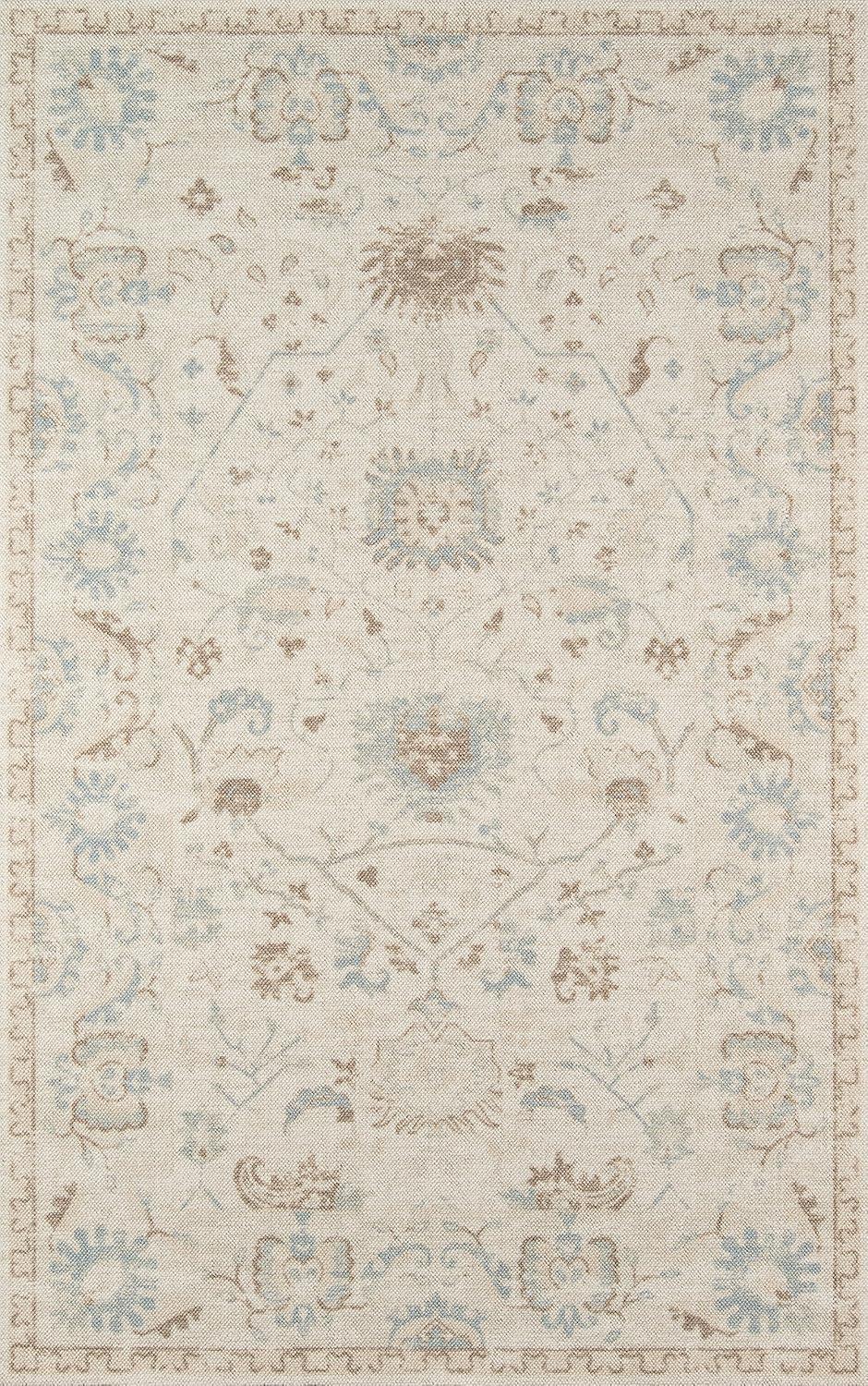 Momeni Anatolia Wool and Nylon Machine Made Beige Area Rug 7'9" X 9'10"