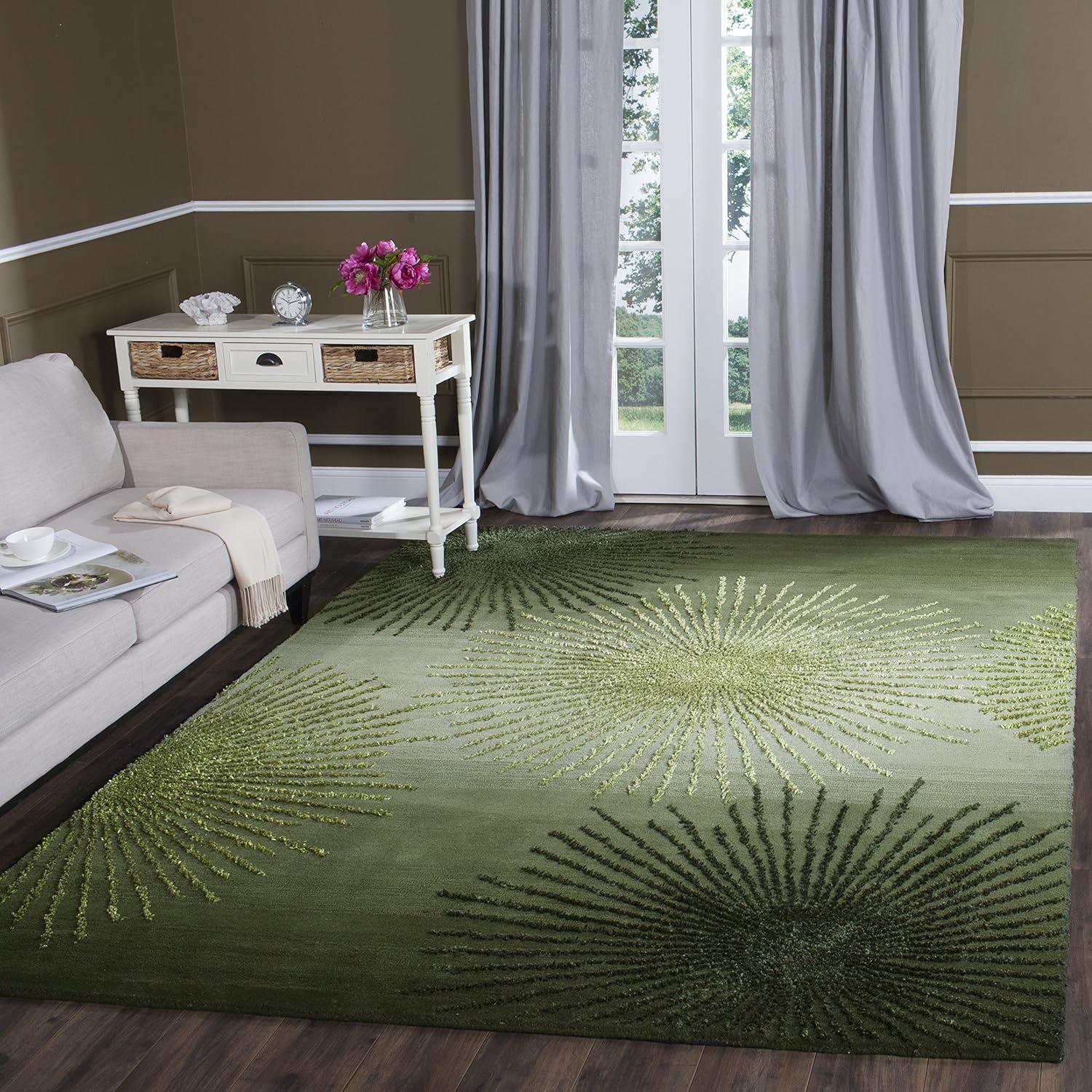 Soho SOH712 Hand Tufted Area Rug - Green/Multi - 8'3"x11' - Safavieh.