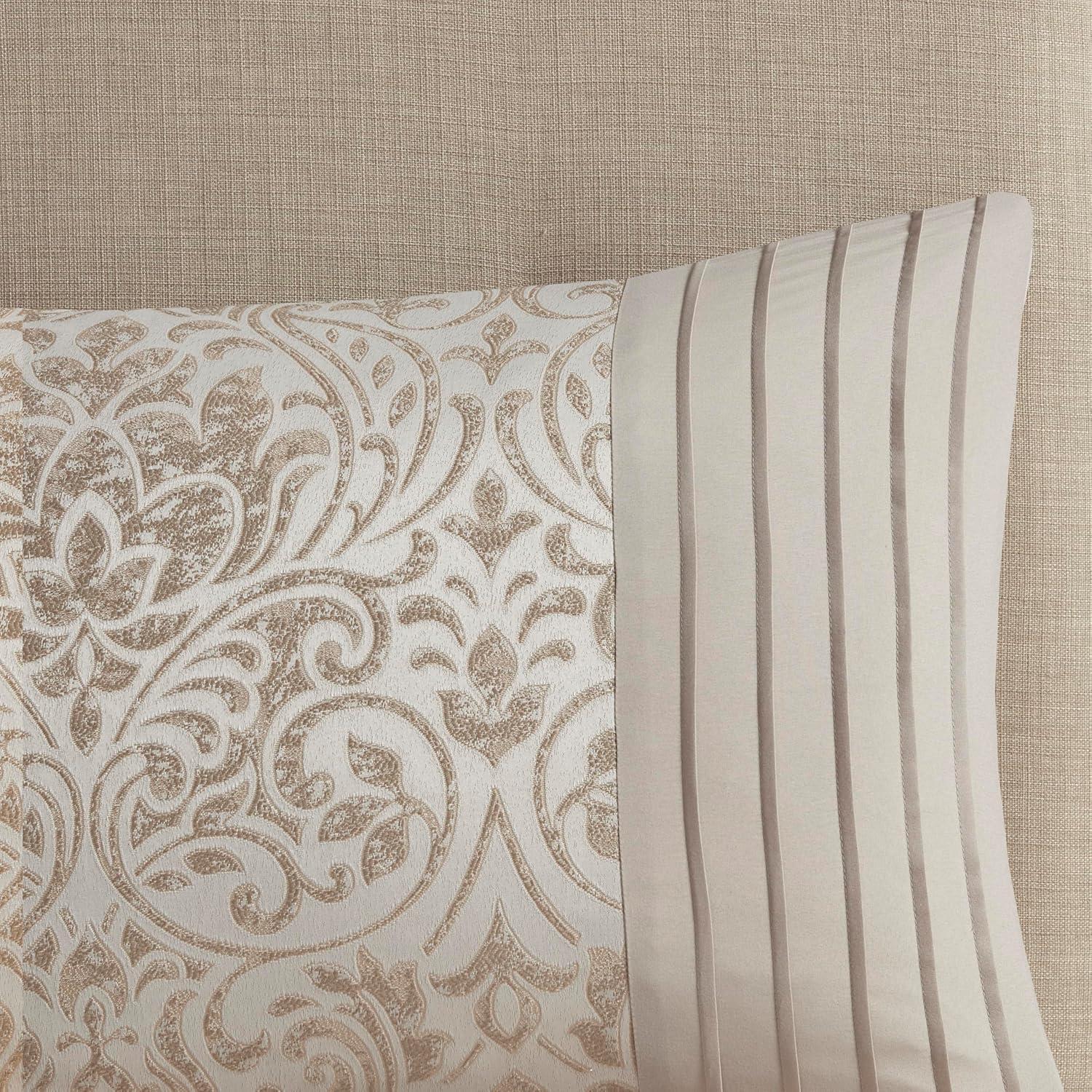 Madison Park Emilia 12 Piece Jacquard Comforter Set with Bed Sheets