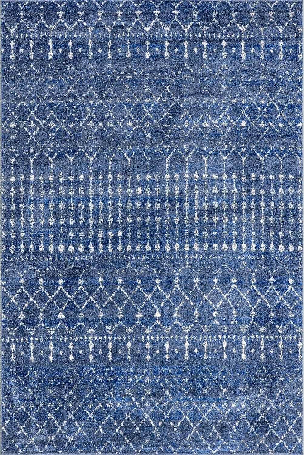 nuLOOM Moroccan Blythe Dark Blue 5' x 7' 5" Transitional Area Rug