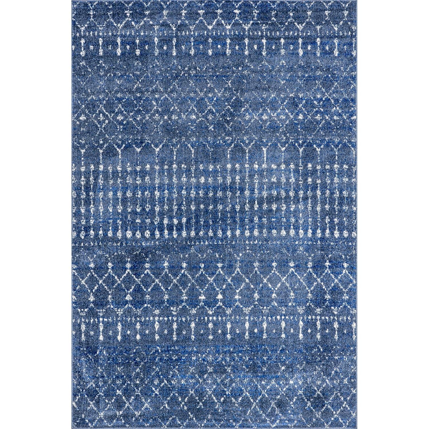 nuLOOM Moroccan Blythe Dark Blue 5' x 7' 5" Transitional Area Rug