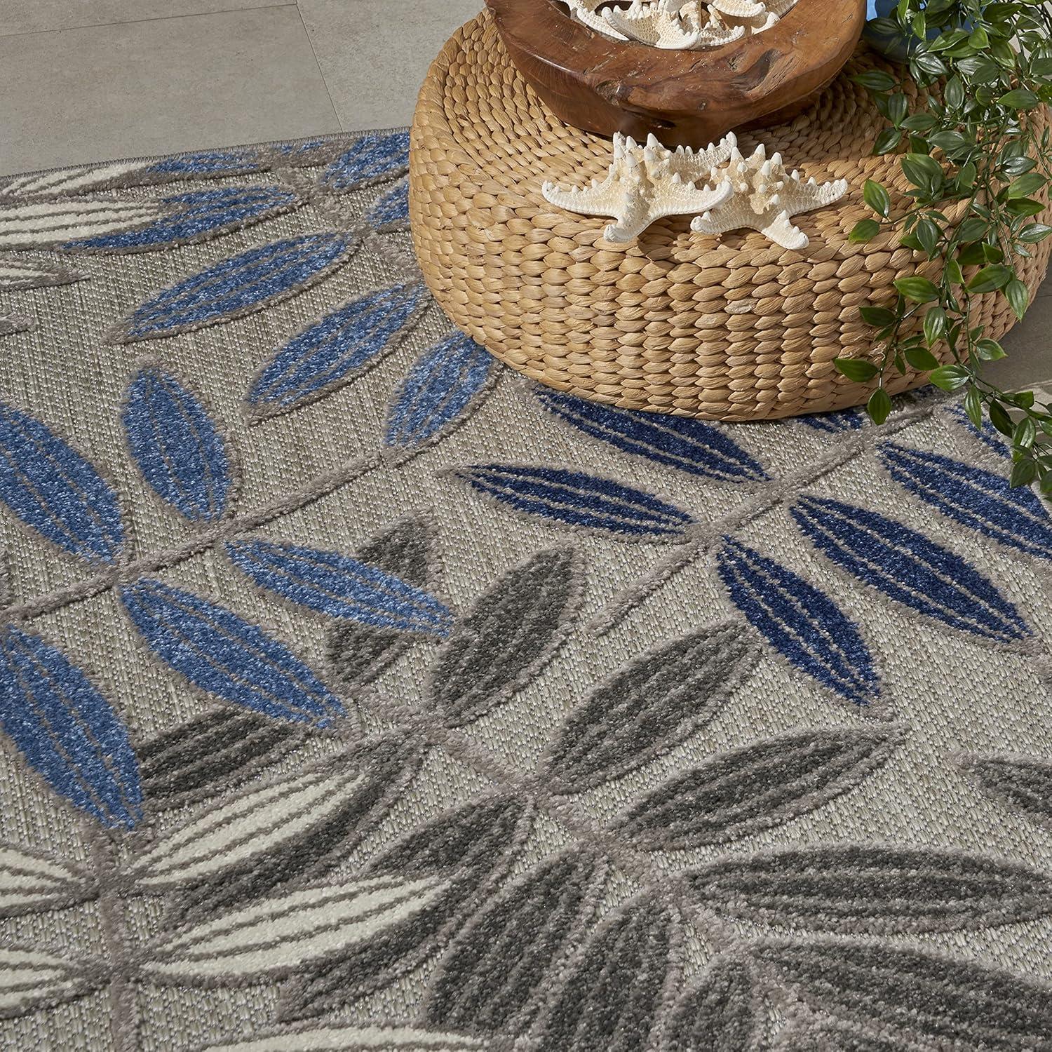 Nourison Aloha Floral Leaf Outdoor Area Rug