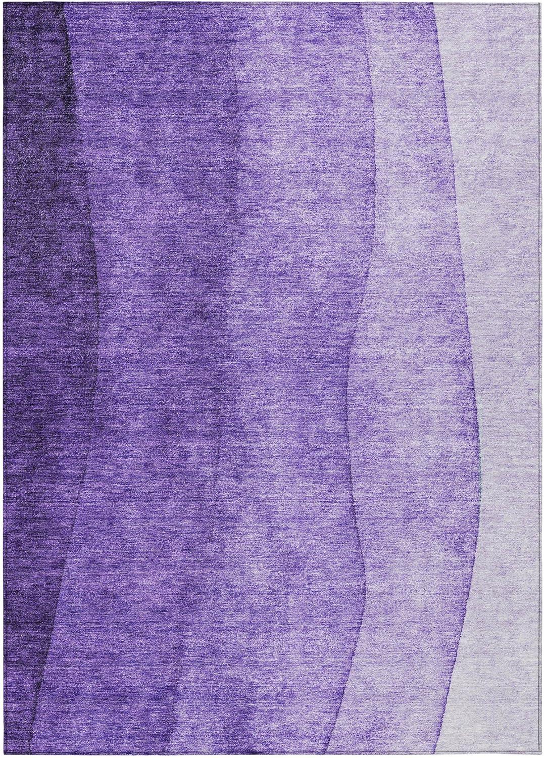 Addison Rugs Machine Washable Indoor/ Outdoor Chantille Contemporary Ombre Rug Purple - 8' x 10'