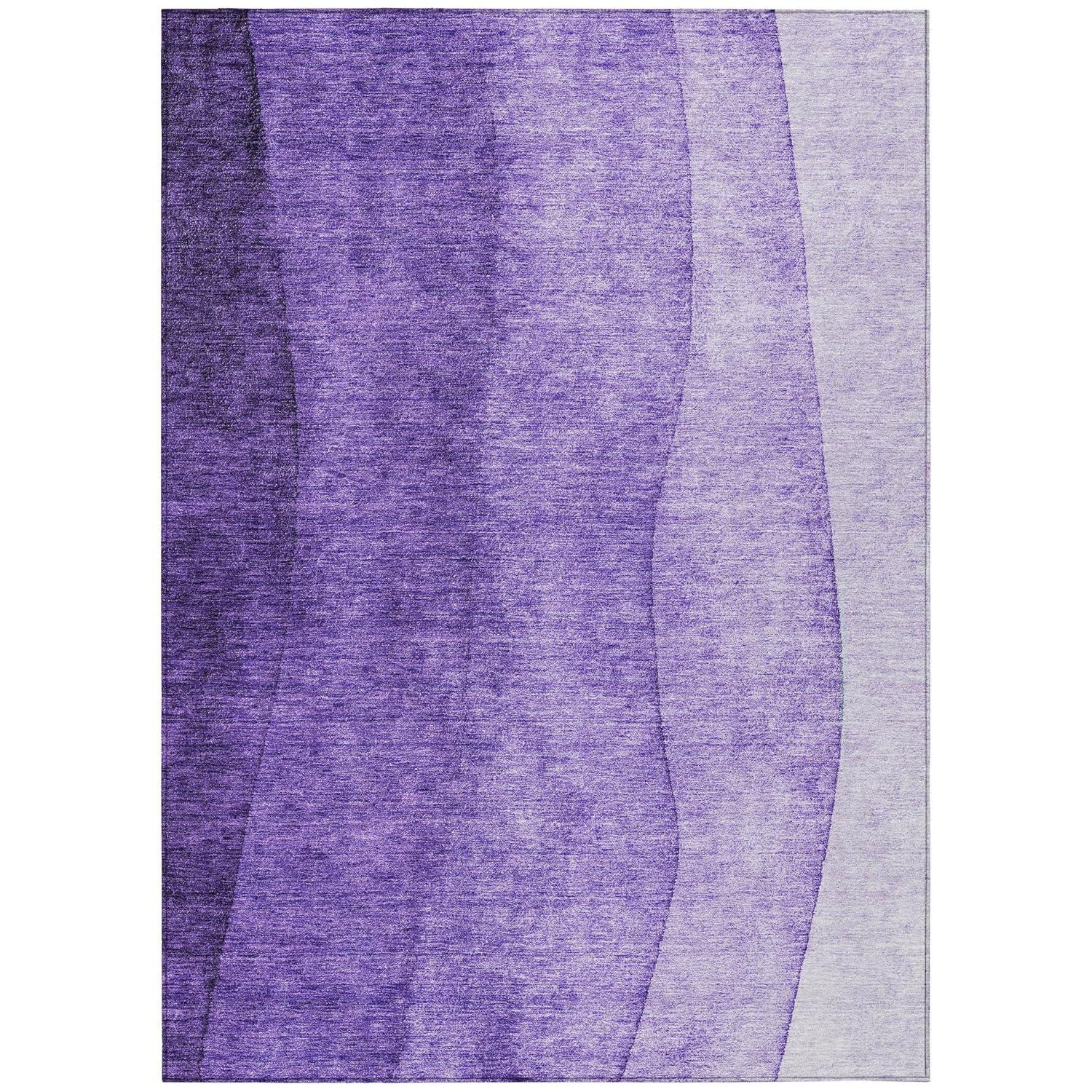 Addison Rugs Chantille Indoor/Outdoor Transitional Ombre Purple Washable Rectangle Rug, 8' x 10'