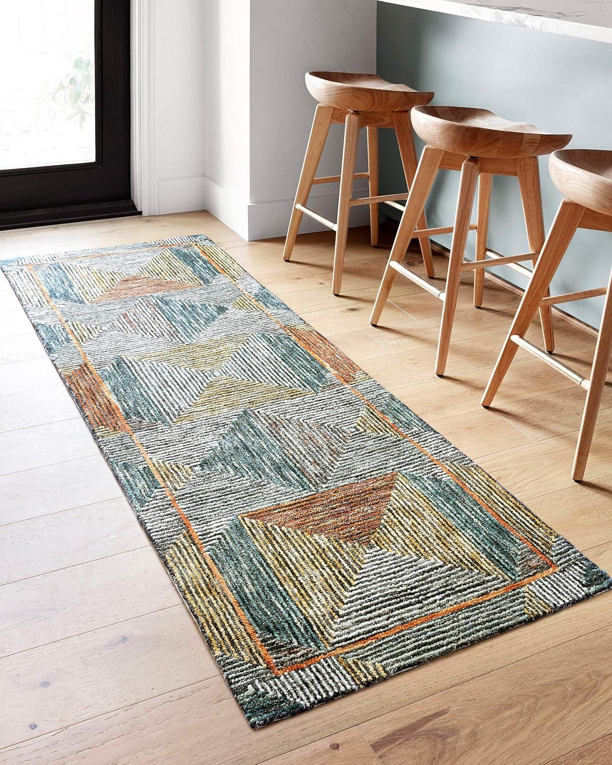 Loloi II Spectrum Geometric Lagoon / Spice Area Rug