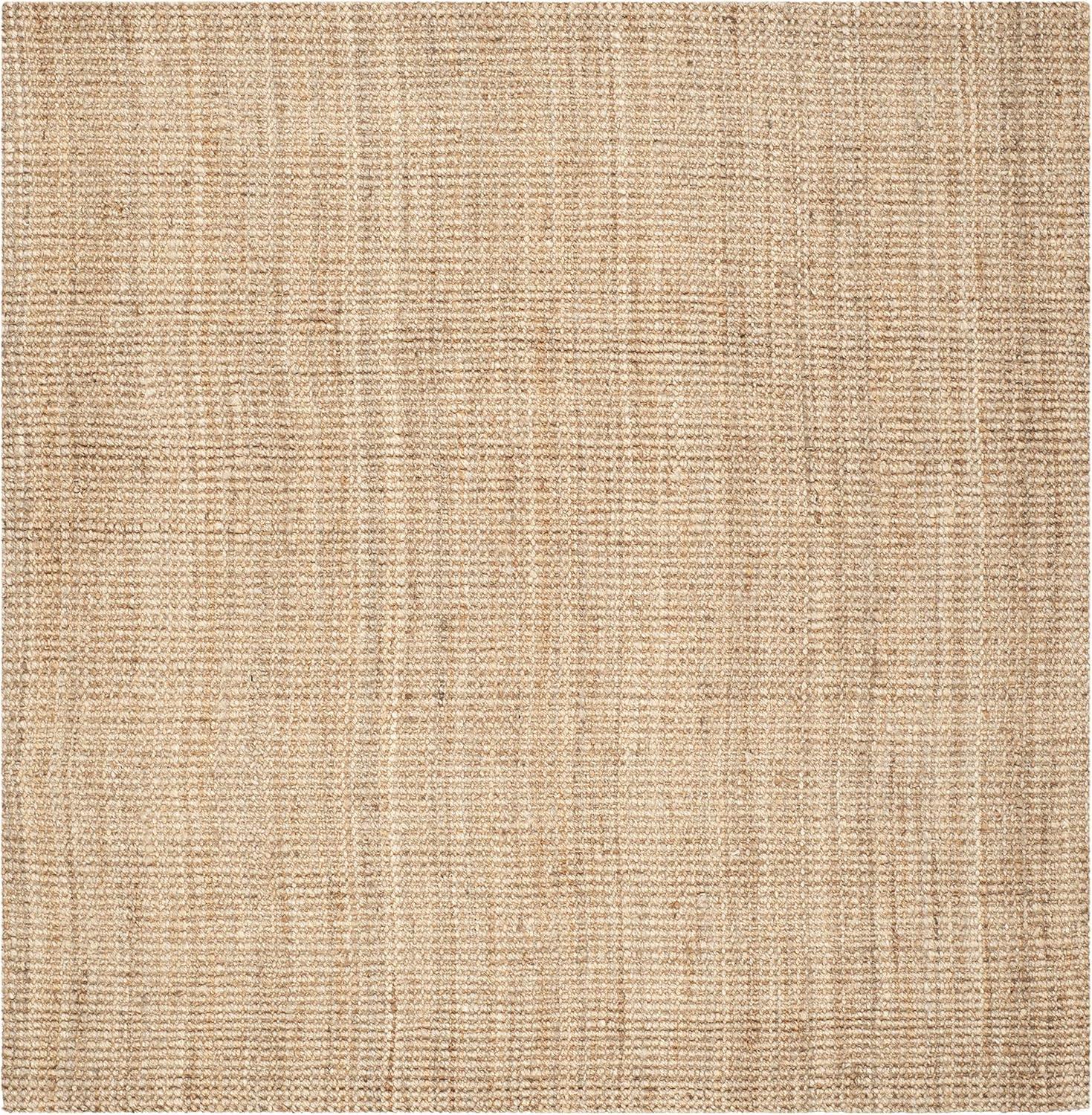 SAFAVIEH Natural Fiber Milica Braided Jute Area Rug, Natural, 9' x 9' Square