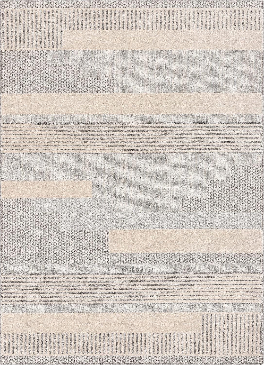 Harlow Well Woven Briar Tribal Geometric Abstract Beige Looped Pile Rug