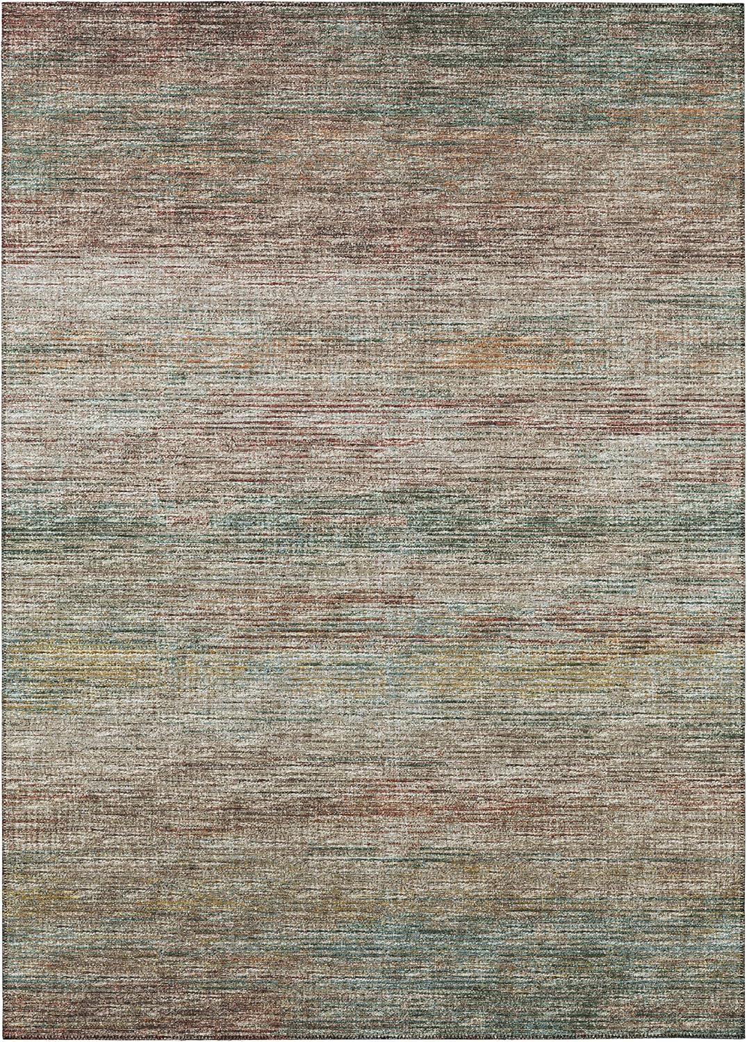 Addison Rugs Indoor/ Outdoor Marston Dynamic Transitional Striped Washable Area Rug 3' x 5' - Multi