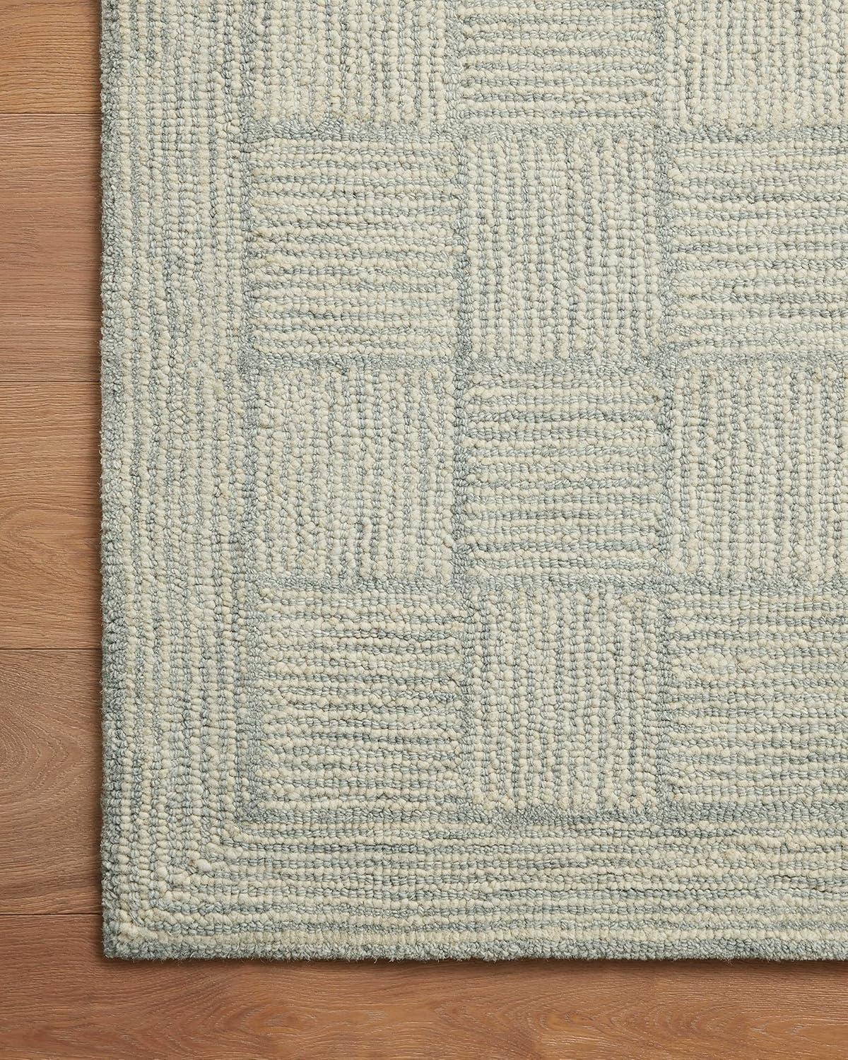Chris Loves Julia x Loloi Chris Loves Julia x Loloi Francis Collection FRA-03 Silver / Sky, Contemporary  Area Rug
