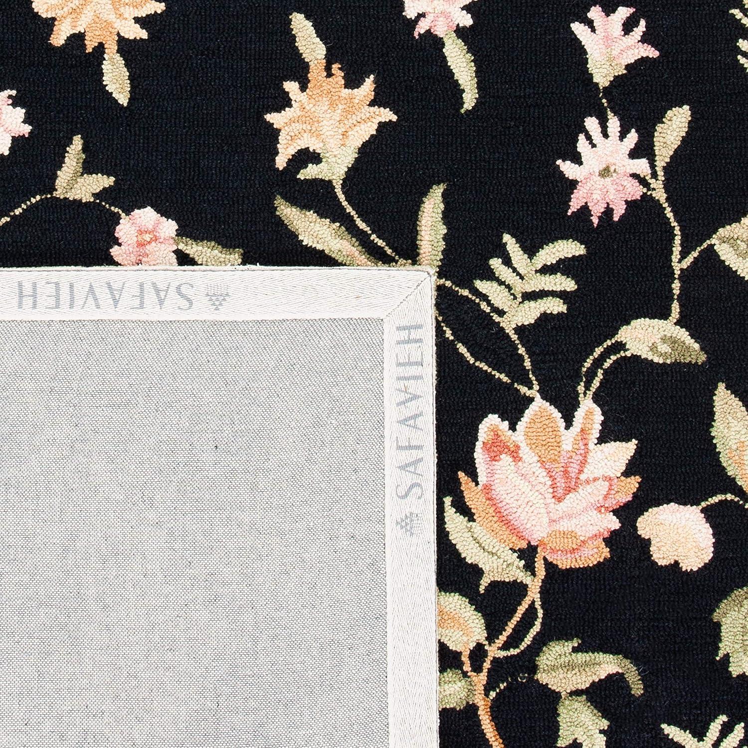 Chelsea HK263 Hand Hooked Accent Rug - Black - 1'8"x2'6" - Safavieh.