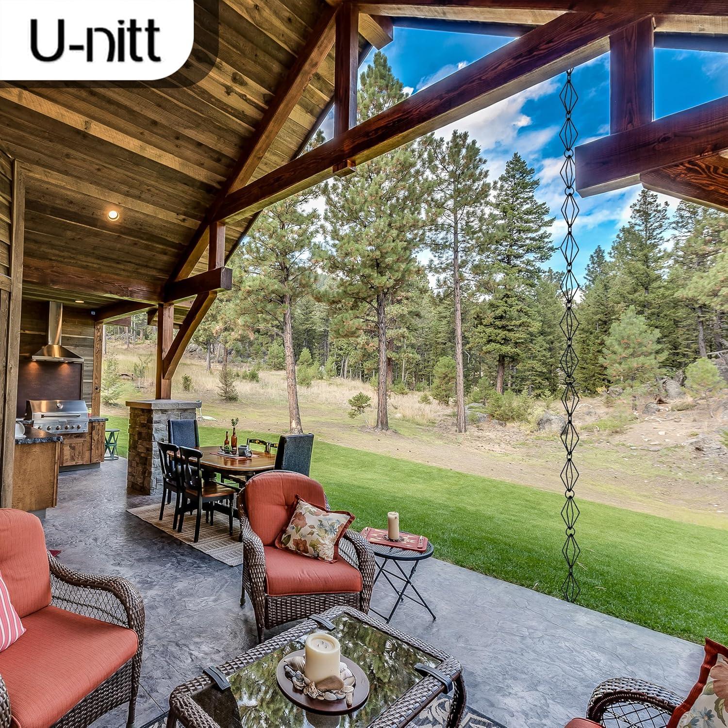 U-nitt Diamond Rain Chain 8.5 ft