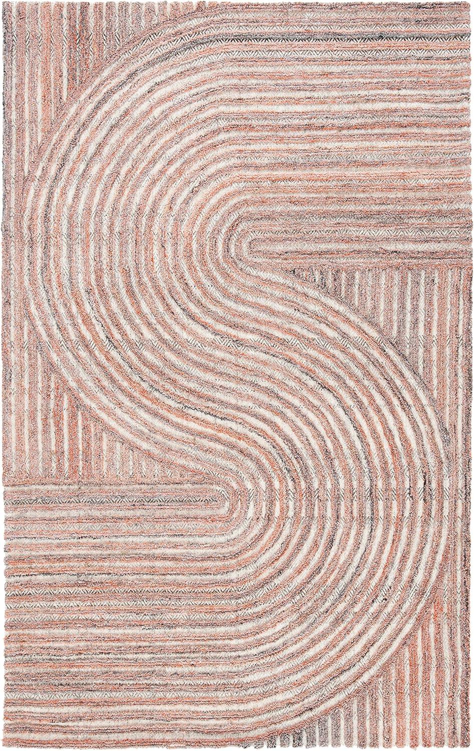 Southampton SHA301 Hand Tufted Indoor Area Rug - Rust - 5'x8'- Safavieh