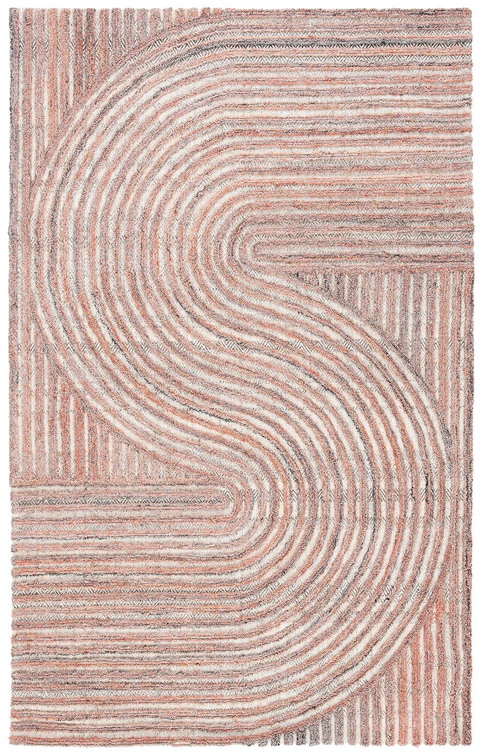 Southampton SHA301 Hand Tufted Indoor Area Rug - Rust - 5'x8'- Safavieh