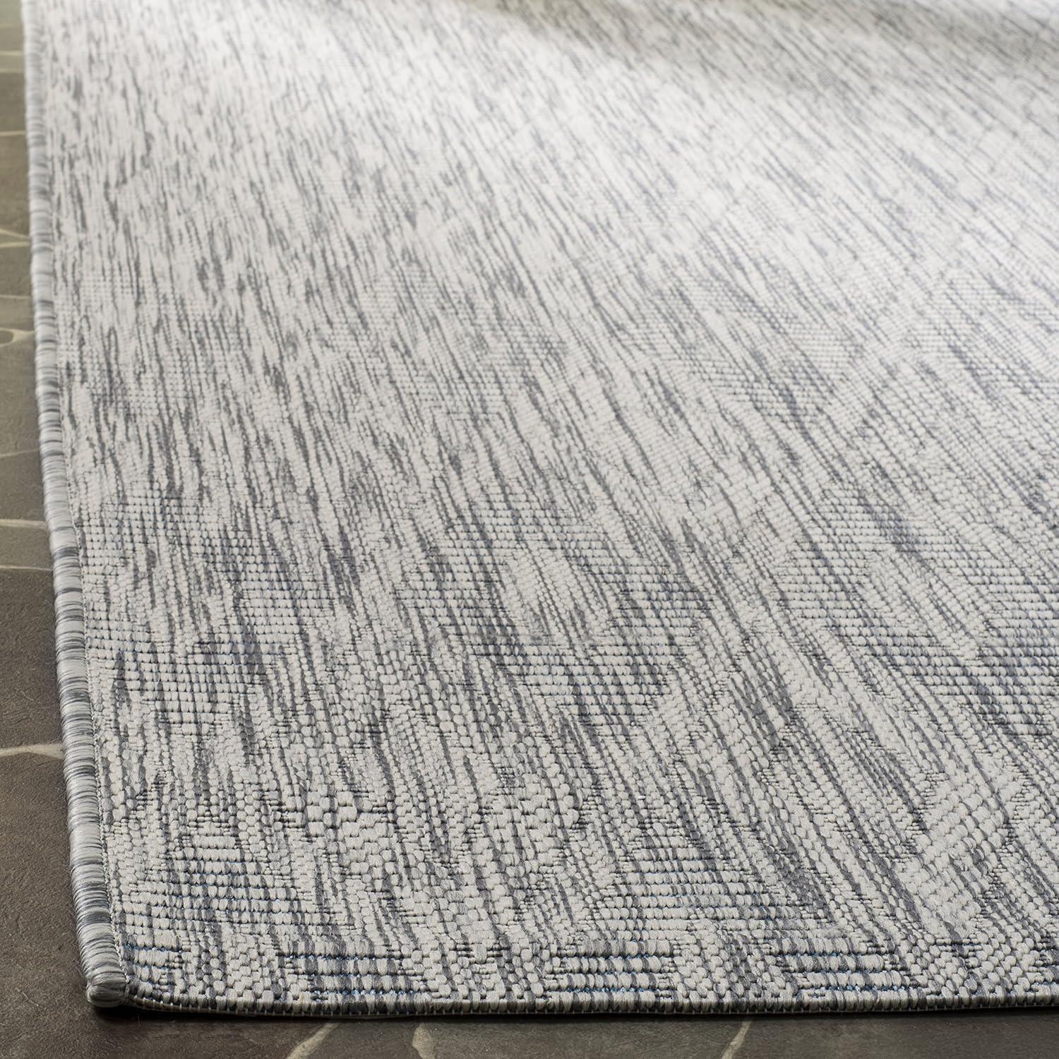 Courtyard CY8522 Power Loomed Indoor and Outdoor Runner Rug - Grey/Grey - 2'3"x20' - Safavieh