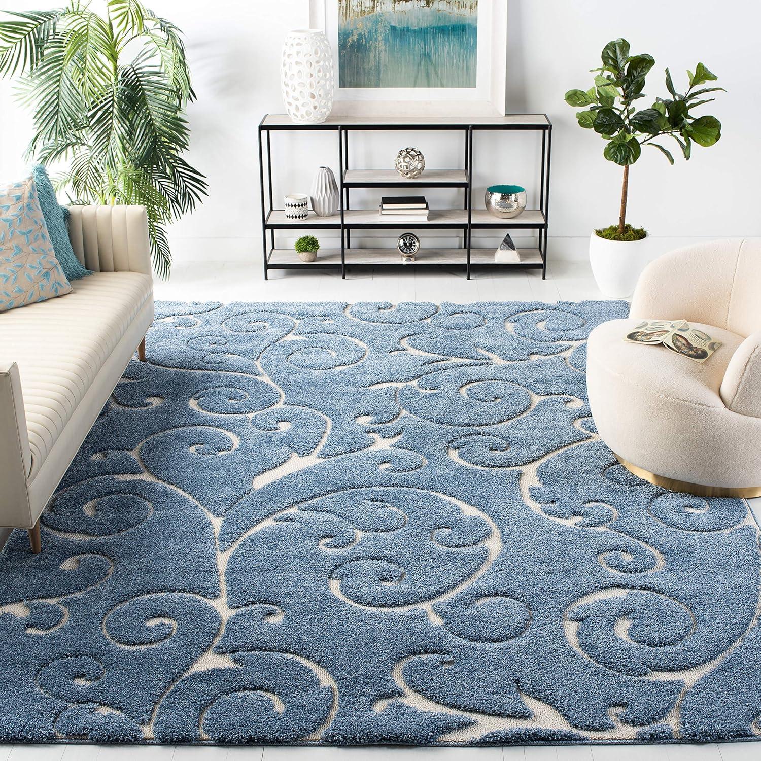 Florida Shag SG455 Power Loomed Area Rug  - Safavieh