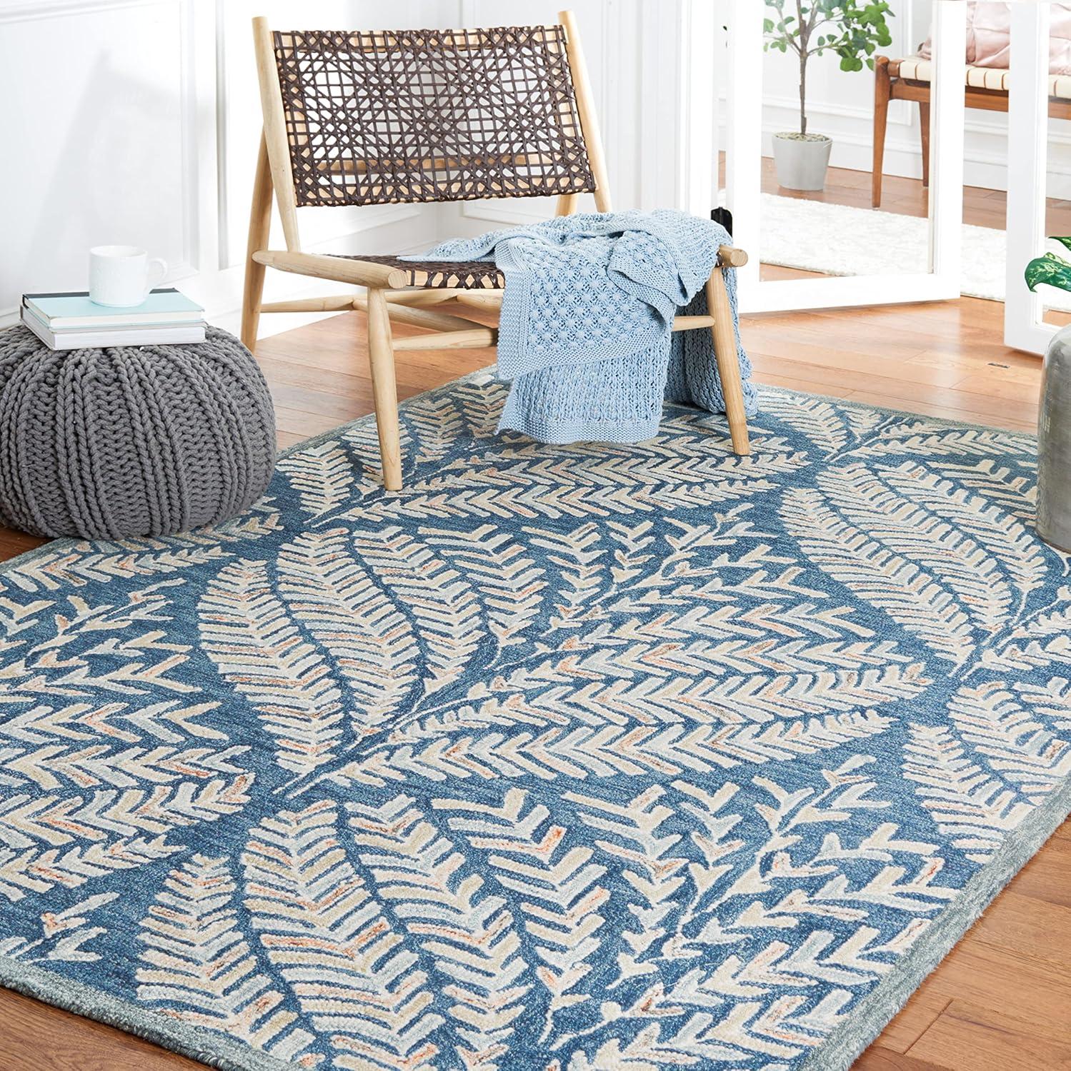 Chaithra Wool Floral Rug