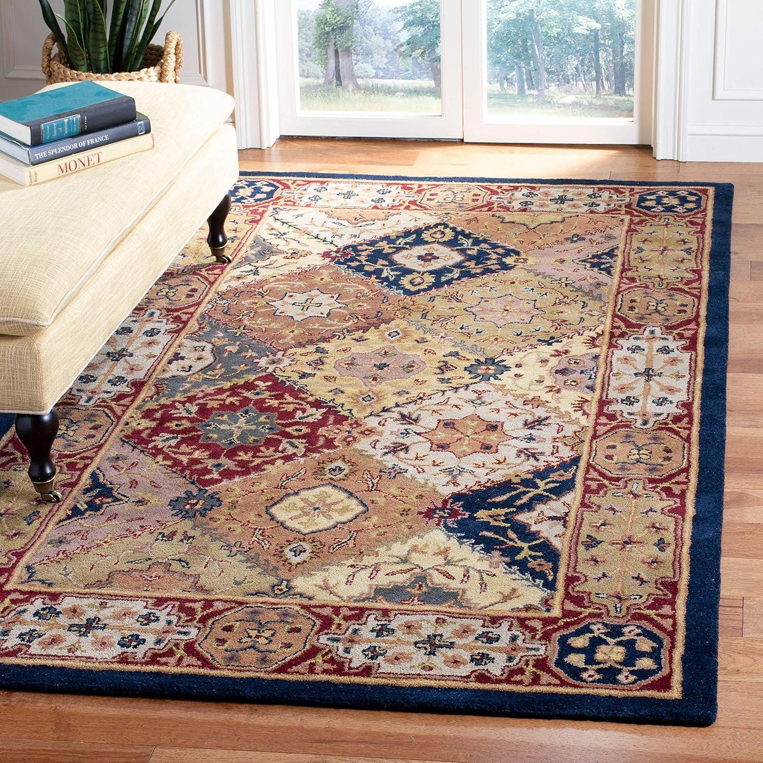 Heritage HG512 Hand Tufted Area Rug - Multi/Ivory - 8'3"x11' - Safavieh.